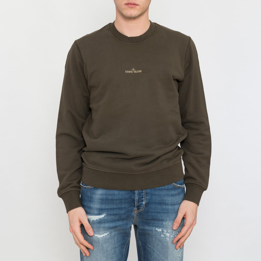 Felpa Girocollo Stampa Reflective Verde – Ulysses Boutique