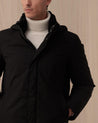 Giubbotto Parka Cappuccio Staccabile Collo In Lana Nero PI001155U 126389300 HERNO