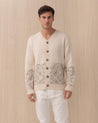 Cardigan TOOCO crema medio peso VRS HALFDANACREMA TOOCO