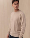 Maglione Girocollo Beige REGENT MERINO11 MC2 ST BARTH