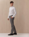 Pantaloni INCOTEX Grigio 100% Lana Regular Fit 1T0039 4932A910 INCOTEX