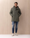 Parka lungo COLMAR verde in tessuto stretch a tre strati 1288498 COLMAR
