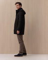 Giubbotto Parka Cappuccio Staccabile Collo In Lana Nero PI001155U 126389300 HERNO