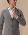 Giacca Monopetto In Maglia Grigio LJM56920 LARDINI