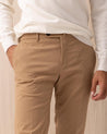 Pantaloni INCOTEX Marrone in Lana Slim Fit 1T0080 40967510 INCOTEX