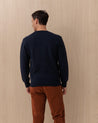 Maglia Girocollo Blu SHETLAND309 BARACUTA