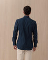 Camicia MAZZARELLI Blu in Cotone di Alta Sartoria 4534 MAZZARELLI