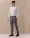 Pantaloni INCOTEX Grigio 100% Lana Regular Fit 1T0039 4932A910 INCOTEX