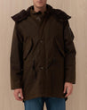 Giubbotto BARACUTA Verde Scuro in Cotone Cerato WAXED PARKA6054 BARACUTA