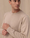 Maglione Girocollo Beige REGENT MERINO11 MC2 ST BARTH