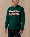 Maglione Girocollo Verde HERON51 VACANZE L MC2 ST BARTH