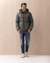 Bomber COLMAR verde in poliestere con trapuntature maxi 1217498 COLMAR