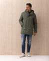 Parka lungo COLMAR verde in tessuto stretch a tre strati 1288498 COLMAR