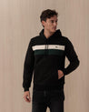 Felpa Con Cappuccio LACOSTE Nero in Tessuto Pregiato SH81616XH LACOSTE