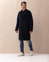 Cappotto AMARANTO Navy in Lana e Cachemire B6F022NAVY AMARANTO