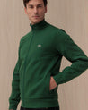 Felpa Full Zip Verde SH9622132 LACOSTE