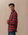 Camicia Polo Ralph Lauren rossa in cotone a quadri 710 P00517001 POLO RALPH LAUREN