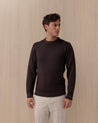 Maglia Girocollo Old Marrone M150124 BELLWOOD
