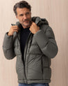 Bomber COLMAR verde in poliestere con trapuntature maxi 1217498 COLMAR