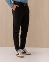 Pantaloni INCOTEX SLACKS Marrone in lana elastico doppia pences 12S167 40105620 INCOTEX SLACKS