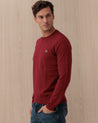 Maglia Lacoste Bordeaux in Lana e Cotone Morbido AH3225476 LACOSTE