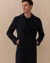 Cappotto Doppiopetto Blu 737757552/05 LUIGI BIANCHI MANTOVA