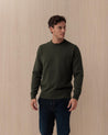 Maglione Girocollo Verde REGENT LAMB52 MC2 ST BARTH
