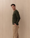 Maglia Girocollo Verde SHETLAND8185 BARACUTA