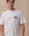 T-Shirt Manica Corta Bianco BIKERSWHITE TOOCO