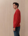 Maglia Lacoste rossa in landswoll AH2916240 LACOSTE