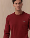 Maglia Lacoste Bordeaux in Lana e Cotone Morbido AH3225476 LACOSTE