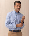 Camicia Polo Ralph Lauren azzurra in cotone Oxford stretch 710 P06688001 POLO RALPH LAUREN