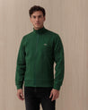 Felpa Con Cappuccio LACOSTE Verde full zip SH9622132 LACOSTE