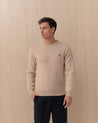 Maglia Girocollo Beige SHETLAND8016 BARACUTA
