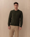 Maglia Girocollo Verde SHETLAND8185 BARACUTA