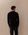 Maglione Girocollo Nero HERON LIGHT00 EMB YUPPIES MC2 ST BARTH