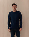 Maglione Girocollo Blu REGENT MERINO61 MC2 ST BARTH