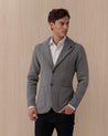 Giacca Monopetto In Maglia Grigio LJM56920 LARDINI