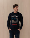 Maglione Girocollo Blu HERON61 EMB CORTINA D MC2 ST BARTH