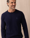 Maglia POLO RALPH LAUREN blu in lana a coste 710 974148001 POLO RALPH LAUREN