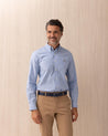 Camicia Polo Ralph Lauren azzurra in cotone Oxford stretch 710 P06688001 POLO RALPH LAUREN
