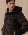 Giubbotto Bomber Effetto Velluto Marrone MAIER POKET18H DARK B MC2 ST BARTH