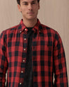 Camicia Polo Ralph Lauren rossa in cotone a quadri 710 P00517001 POLO RALPH LAUREN