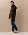 Giubbotto BARACUTA Verde Scuro in Cotone Cerato WAXED PARKA6054 BARACUTA