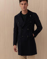 Cappotto Doppiopetto Blu 737757552/05 LUIGI BIANCHI MANTOVA