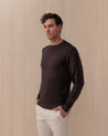 Maglia Girocollo Old Marrone M150124 BELLWOOD