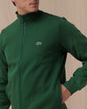 Felpa Con Cappuccio LACOSTE Verde full zip SH9622132 LACOSTE