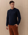 Maglia Girocollo Blu SHETLAND309 BARACUTA