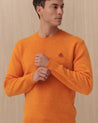Maglia Girocollo Arancione SHETLAND8525 BARACUTA
