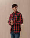 Camicia Polo Ralph Lauren rossa in cotone a quadri 710 P00517001 POLO RALPH LAUREN